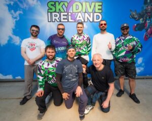 A group of skydivers from Skydive Ireland
