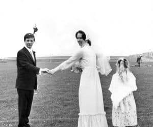 John Corlett's wedding to Cathy. John was a regular jump pilot