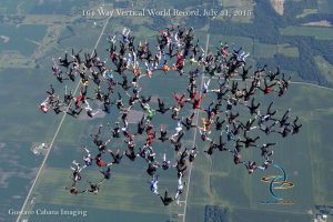 164-way head-down/Vertical World Record